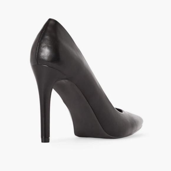 BRAND NEW 💥 BLACK FAUX LEATHER PUMP SIZE 8.5 - Picture 4 of 7